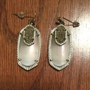 Kendra Scott Emmy Earrings Platinum Druzy